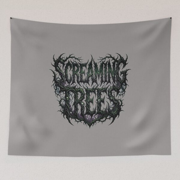 Item preview, Distressed Screaming Trees Vertical Grunge Typo-29 designed and sold by Miloenkovic.