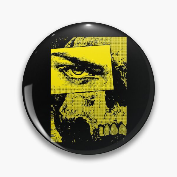Item preview, Yellow Horror Face Art designed and sold by sartorium.