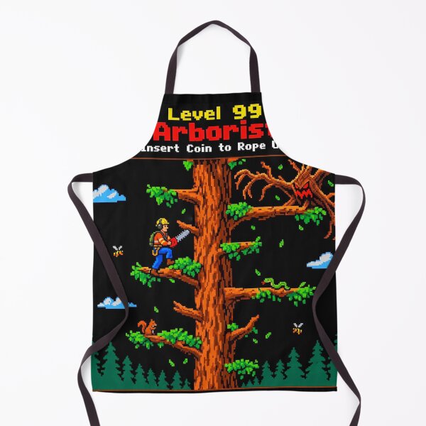 Item preview, Level 99 Arborist - Retro 8-Bit Tree Climber Arcade Game designed and sold by Ibrahimhema5.