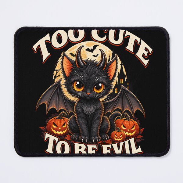 Item preview, Too Cute To Be Evil - Devil Cat designed and sold by thirtyonestars.