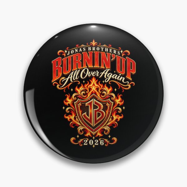 Item preview, Jonas Brothers Burnin Up All Over Again 2026 Fire Shield designed and sold by choudane.