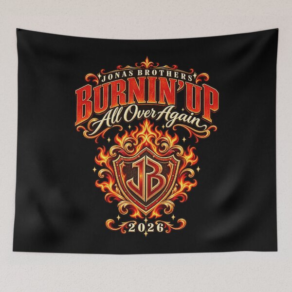 Item preview, Jonas Brothers Burnin Up All Over Again 2026 Fire Shield designed and sold by choudane.