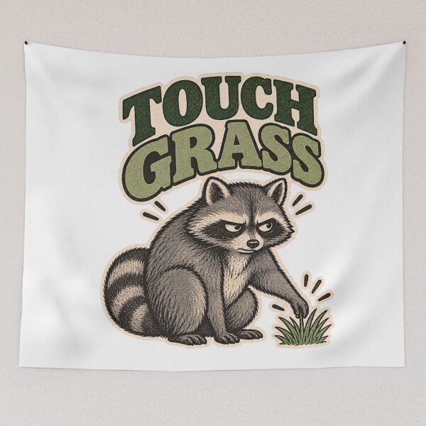 Item preview, Chronically Online Raccoon – Sarcastic Trash Panda designed and sold by SimonasPeace.