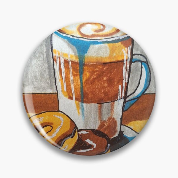 Item preview, Warm Latte Illustration – Hygge Coffee Lover Decor designed and sold by emzportraits.