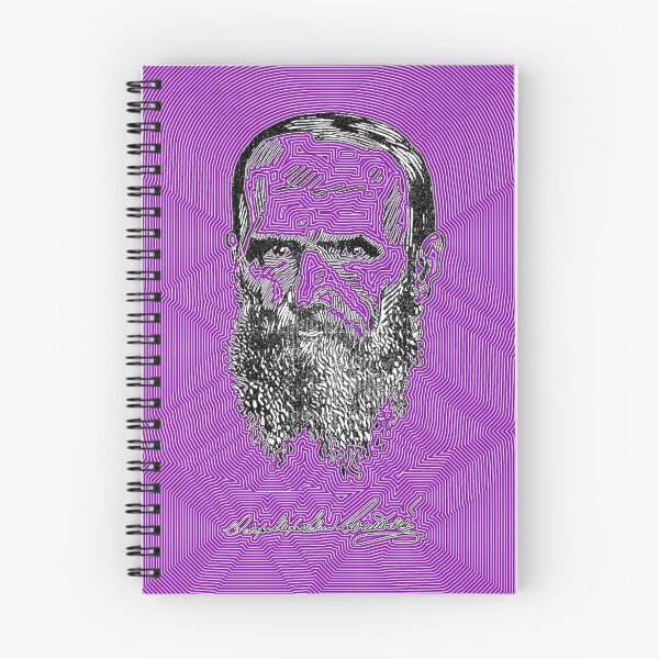 Item preview, Bearded Thinker Portrait Purple Optical Lines designed and sold by Jannis-Feldk.