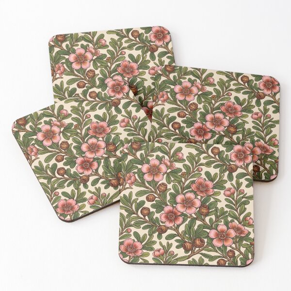 Item preview,  Vintage Australian Pink Waxflower Botanical Pattern designed and sold by Studio BC.