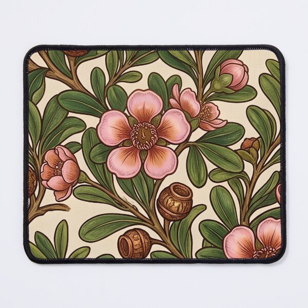 Item preview, Vintage Australian Pink Waxflower Botanical Pattern designed and sold by Studio BC.