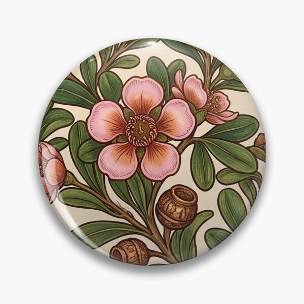 Item preview,  Vintage Australian Pink Waxflower Botanical Pattern designed and sold by Studio BC.
