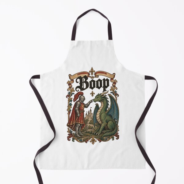 Item preview, Medieval Knight Dragon Boop Funny Renaissance Fair Manuscript designed and sold by Whirx.