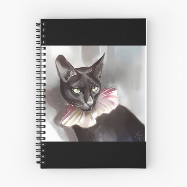 Item preview, Elegant Black Cat with Ruffled Collar designed and sold by elijbclaude.