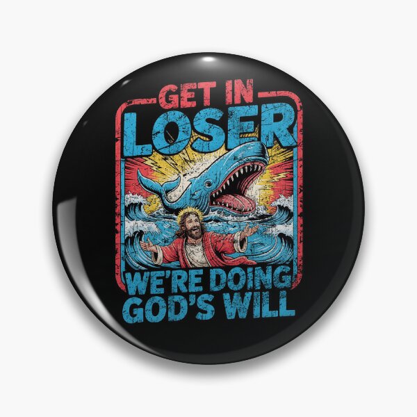 Item preview, Get In Loser Jonah And The Whale Funny Christian Meme Graphic designed and sold by SmithOscarShop.