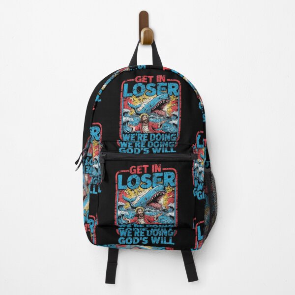 Item preview, Get In Loser Jonah And The Whale Funny Christian Meme Graphic designed and sold by SmithOscarShop.