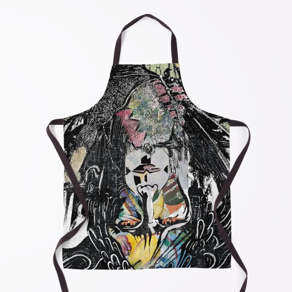 Item preview, Samurai Soul  Colorful Collage and Ink Sketch Pattern designed and sold by adbrotherstudio.