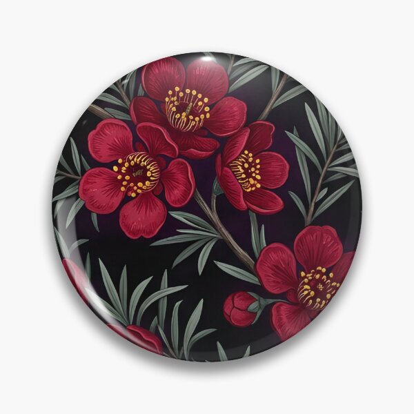 Item preview, Crimson Blossom Dark Academia Floral Pattern designed and sold by Studio BC.