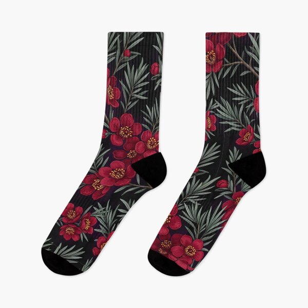Item preview, Crimson Blossom Dark Academia Floral Pattern designed and sold by Studio BC.