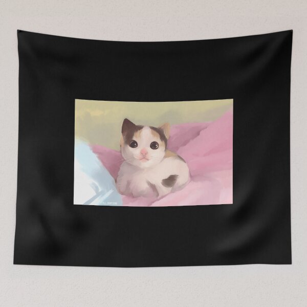 Item preview, adorable calico kitten illustration designed and sold by elijbclaude.