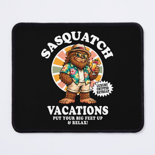 Item preview, Sasquatch Vacations Funny Bigfoot Cryptid designed and sold by ShirtWreck.