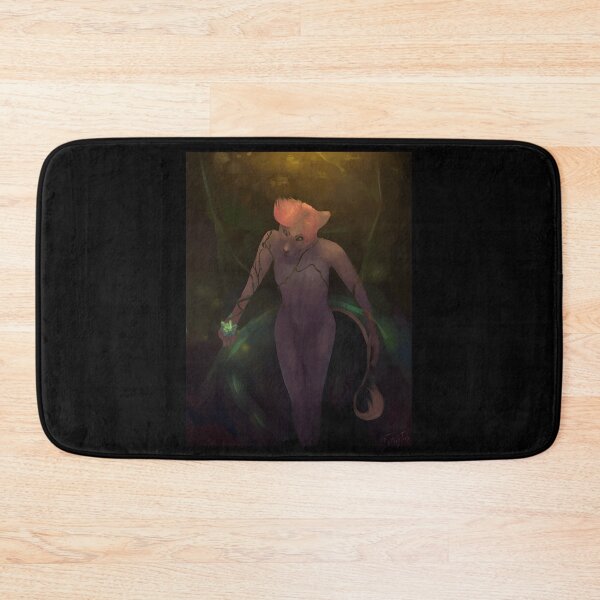 Item preview, Mystical Feline Guardian with Floral Elements designed and sold by elijbclaude.