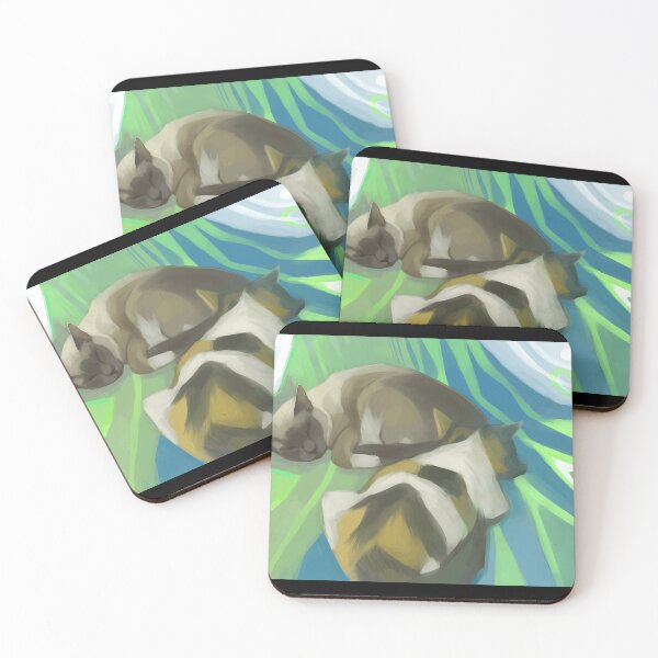 Item preview, Sleeping Cats in a Cozy Scene designed and sold by elijbclaude.