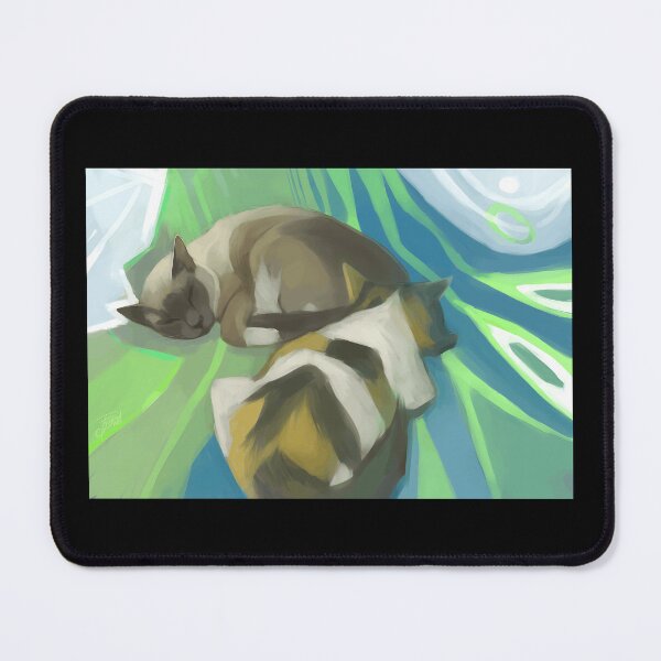 Item preview, Sleeping Cats in a Cozy Scene designed and sold by elijbclaude.
