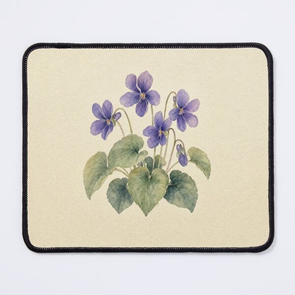 Item preview, February Birth Flower Violet Watercolor | Botanical Wall Art designed and sold by FixationStudio.
