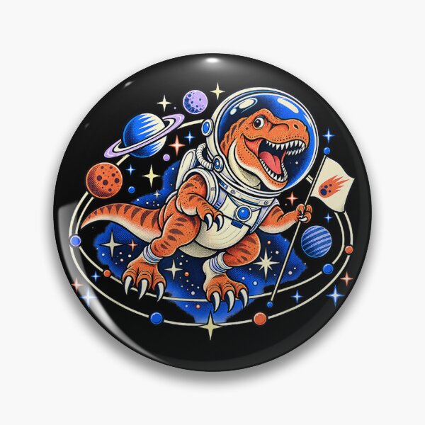 Item preview, T-Rex Astronaut Exploring Space With Planets designed and sold by TadeoNivar.