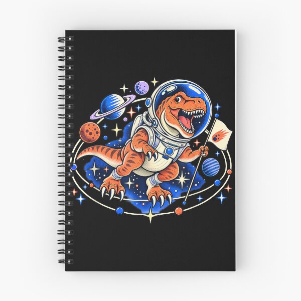 Item preview, T-Rex Astronaut Exploring Space With Planets designed and sold by TadeoNivar.