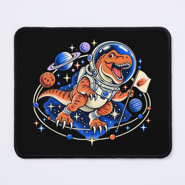 Item preview, T-Rex Astronaut Exploring Space With Planets designed and sold by TadeoNivar.
