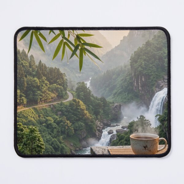 Item preview, Misty Valley Morning - Mountain View Escape designed and sold by nhk999.