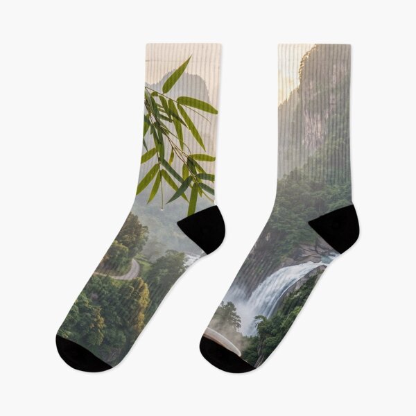 Item preview, Misty Valley Morning - Mountain View Escape designed and sold by nhk999.