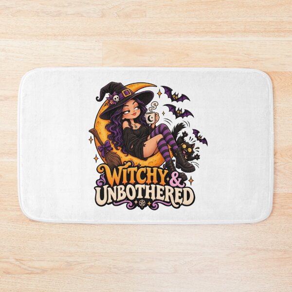 Item preview, Witchy & Unbothered Halloween Graphic, Witch PNG, Cute Witch Halloween Clipart designed and sold by Pixanova.