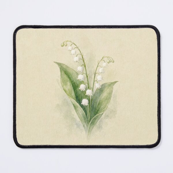 Item preview, May Birth Flower Lily of the Valley Watercolor | Botanical Wall Art designed and sold by FixationStudio.
