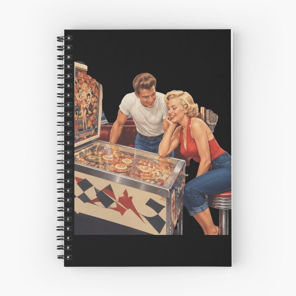 Item preview, Arte retro de pareja de pinball designed and sold by Sensabaugh101R.