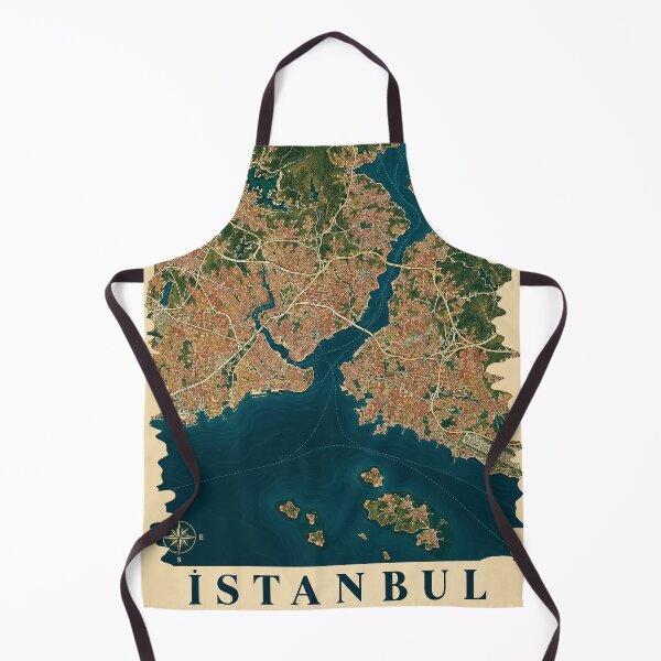 Item preview, Istanbul Minimalist City Map designed and sold by Furflix.