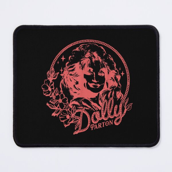 Item preview, Dolly Parton Red Line Art Portrait Flowers Rope Circle Frame designed and sold by choudane.