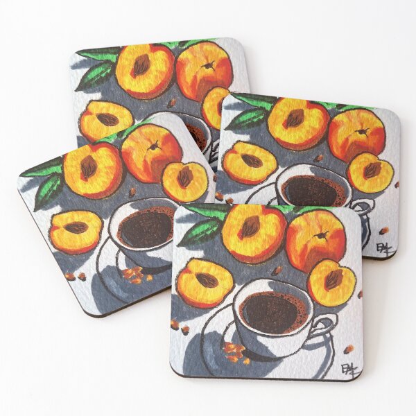 Item preview, Fruity Coffee Art Print – Modern Café Aesthetic Design designed and sold by emzportraits.