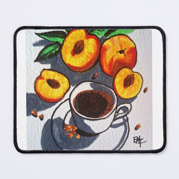 Item preview, Fruity Coffee Art Print – Modern Café Aesthetic Design designed and sold by emzportraits.