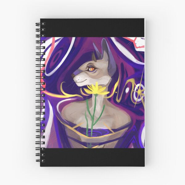 Item preview, Whimsical Cat with Flower and Abstract Background designed and sold by elijbclaude.