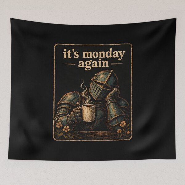 Item preview, it's monday again vintage medieval knight  designed and sold by DemureArtsy.
