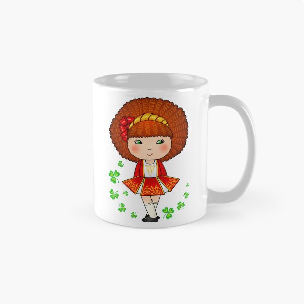 Item preview, Cute Irish dancer girl in red dress designed and sold by Art of Sun.