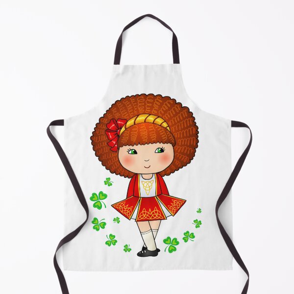 Item preview, Cute Irish dancer girl in red dress designed and sold by Art of Sun.