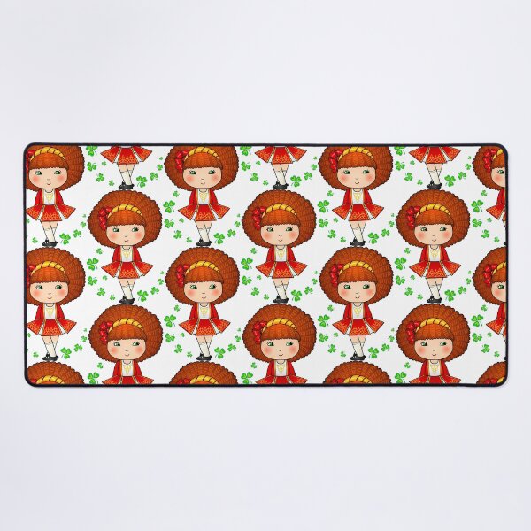 Item preview, Cute Irish dancer girl in red dress designed and sold by Art of Sun.