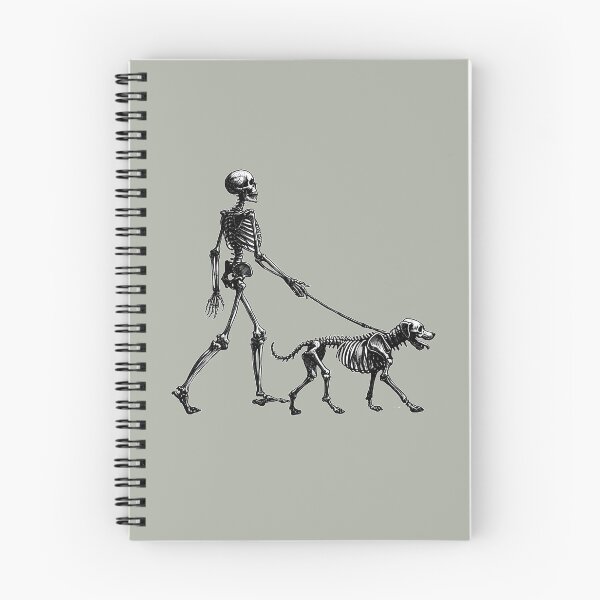 Item preview, Skeleton Walking Skeleton Dog On Leash  designed and sold by Lady-K-.
