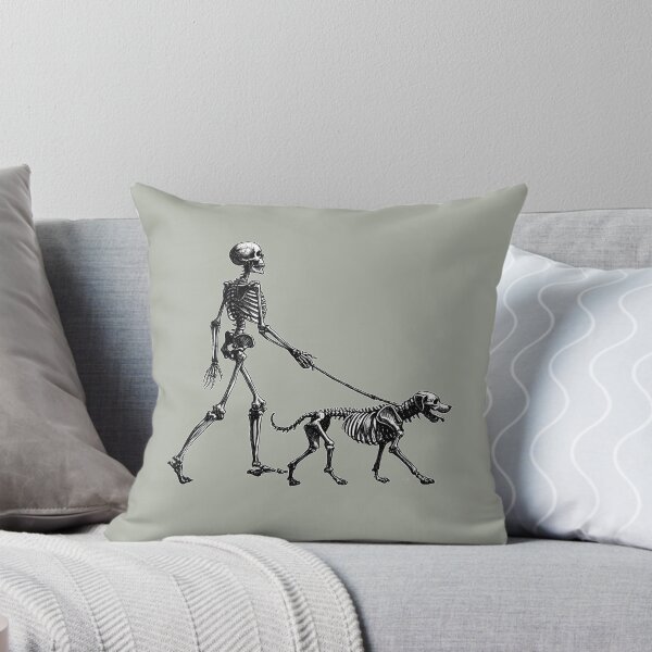 Item preview, Skeleton Walking Skeleton Dog On Leash  designed and sold by Lady-K-.