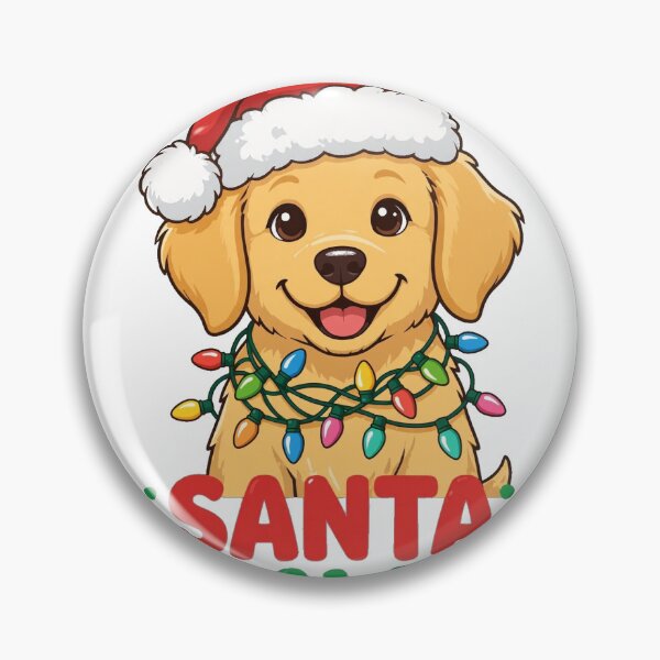 Item preview, Santa Paws Golden Retriever Christmas designed and sold by Dudas Garage & Outdoors.