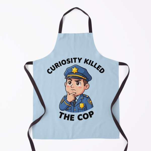 Item preview, Curiosity Killed the Cop – Funny Police Parody Design 5 designed and sold by WordPlayStudio.