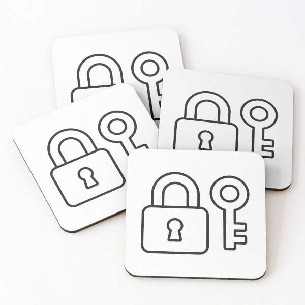 Item preview, Padlock And Key Security Line Icon designed and sold by VectorForge Studio.