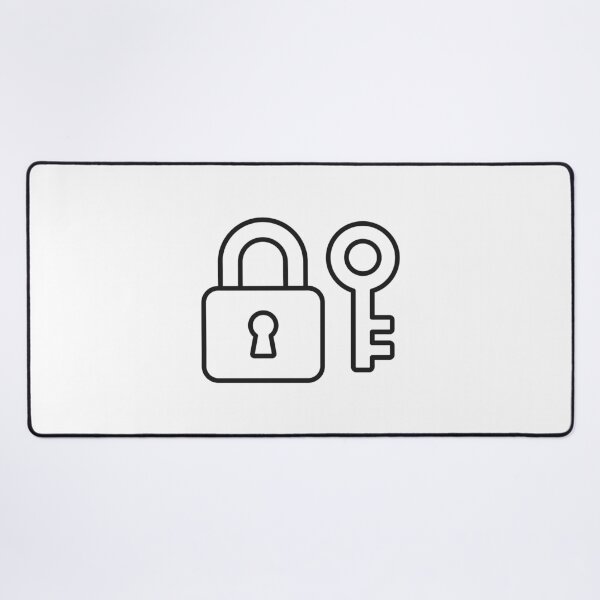 Item preview, Padlock And Key Security Line Icon designed and sold by VectorForge Studio.