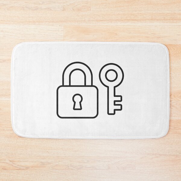Item preview, Padlock And Key Security Line Icon designed and sold by VectorForge Studio.
