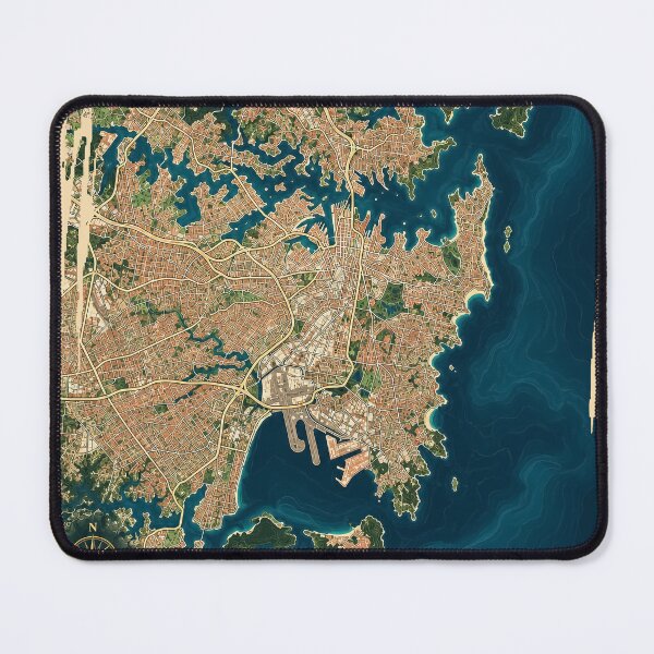 Item preview, Sydney Minimalist City Map designed and sold by Furflix.